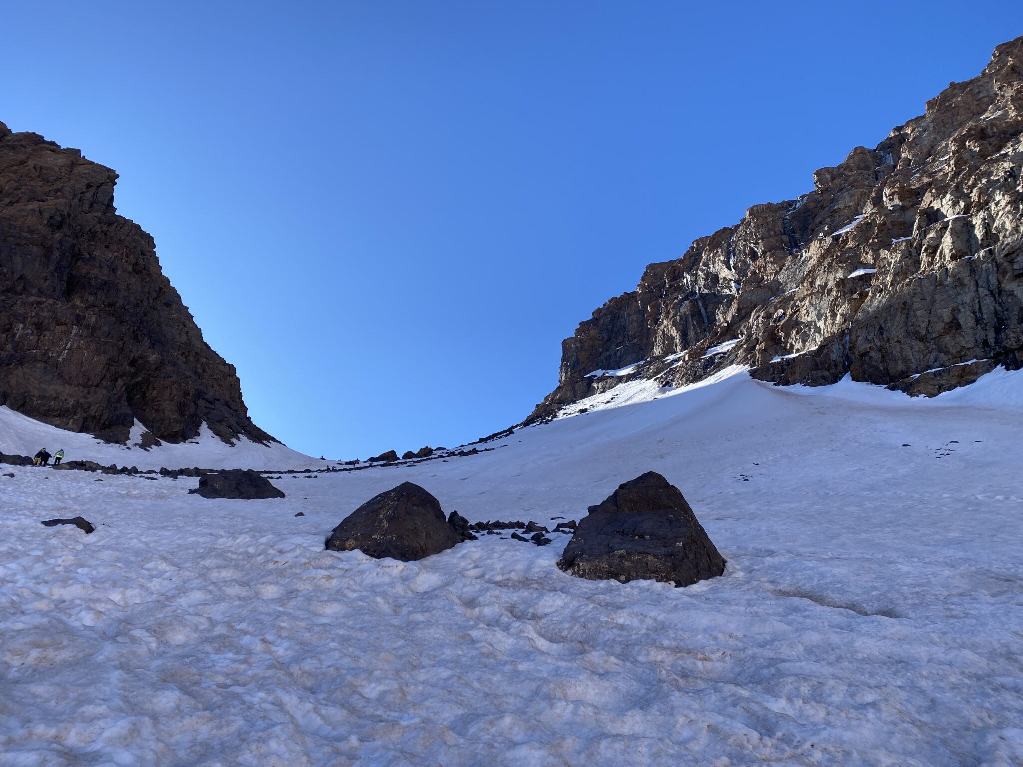 Kolejny etap zejścia z Toubkala
