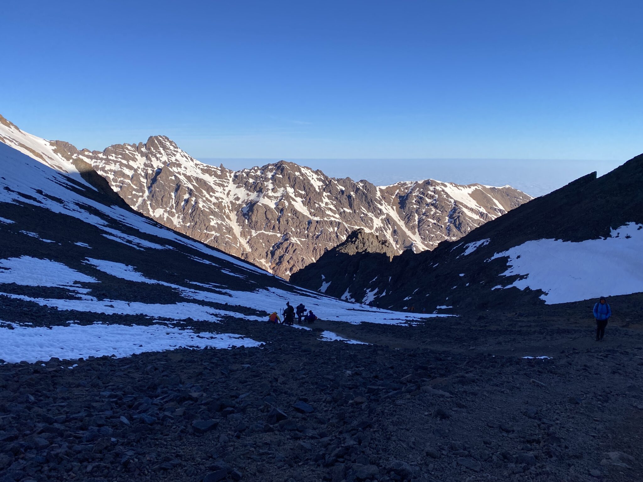 Zejście z Toubkala do Doliny Mizane