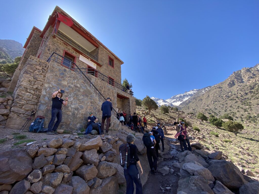 Punkt kontroli paszportów w Parku Toubkal