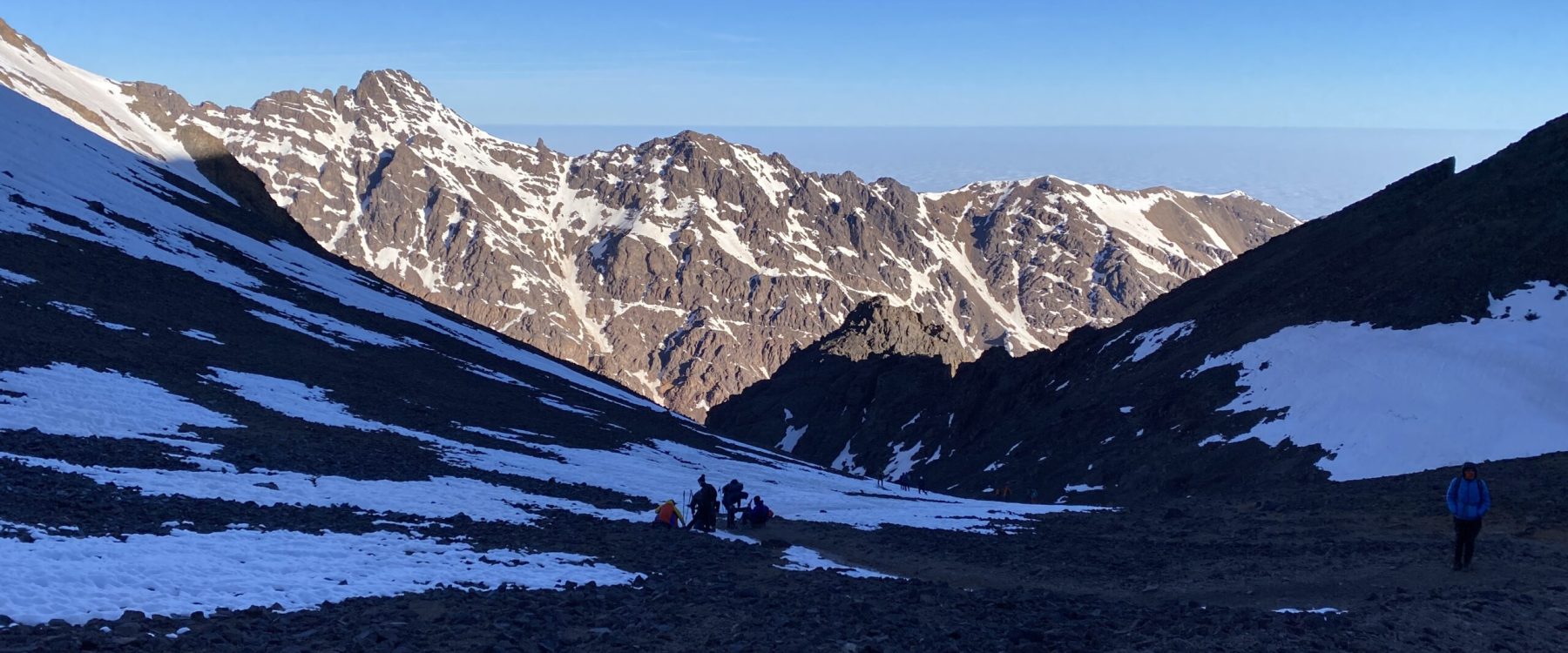 Zejście z Toubkala do Doliny Mizane