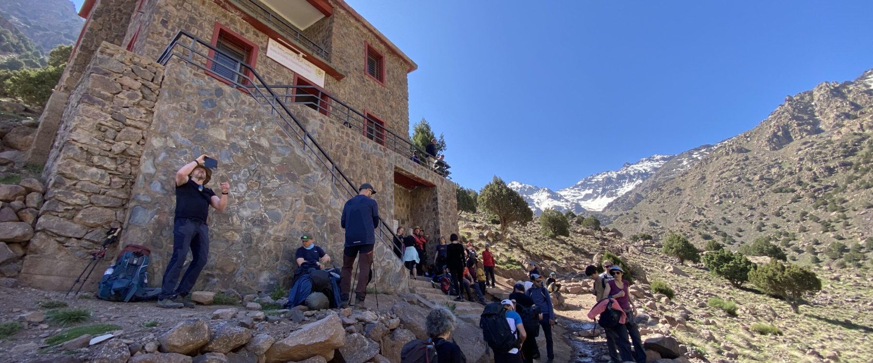 Punkt kontroli paszportów w Parku Toubkal
